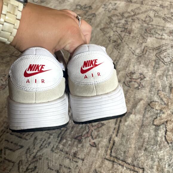 Nike Air Max SC 'White University Red' Suede Leather Sneakers Men's Size 9 GUC - Picture 7 of 11